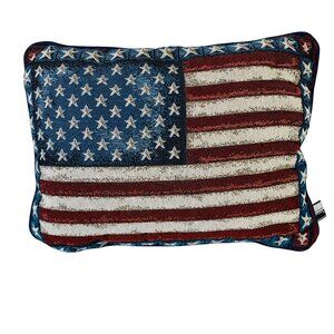 Lafrance Americana Flag Decorative Throw Pillow Old Glory Stars Stripes USA